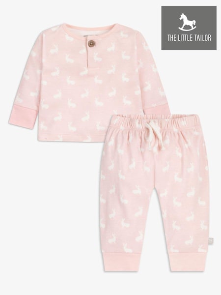 The Little Tailor Baby 2 Piece Jersey Bunny Print 100% Cotton Gift Set (937648) | ₪121