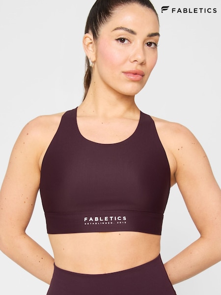 Red - Fabletics No-bounce High Impact Sports Bra
