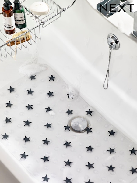 Grey Stars Plastic In Bath Mat (939161) | €15.50
