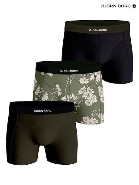 Bjorn Borg Green Premium Cotton Stretch Boxer 3 Pack (939379) | €26