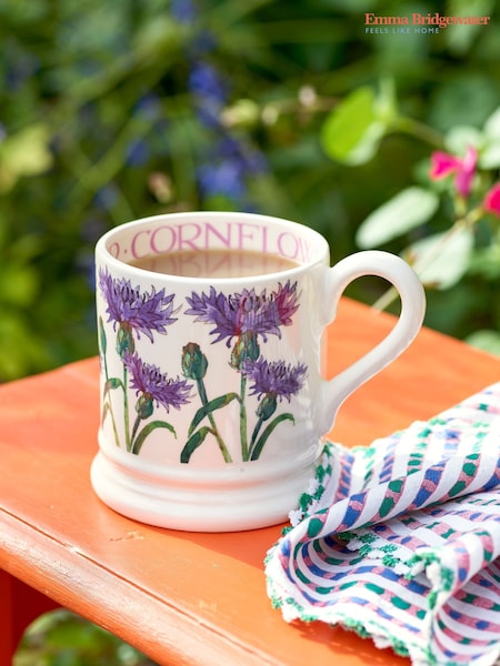 Emma Bridgewater Flowers Cornflower 1/2 Pint Mug