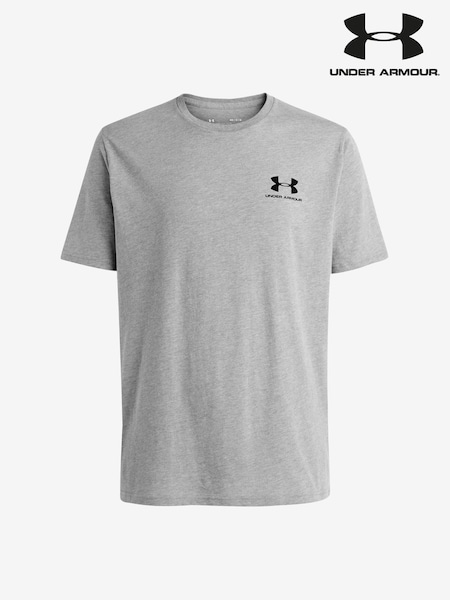 Світло-сірий - Under Armour Футболка з логотипом на лівій грудях у спортивному стилі (941102) | 1 196 грн - 1 259 грн