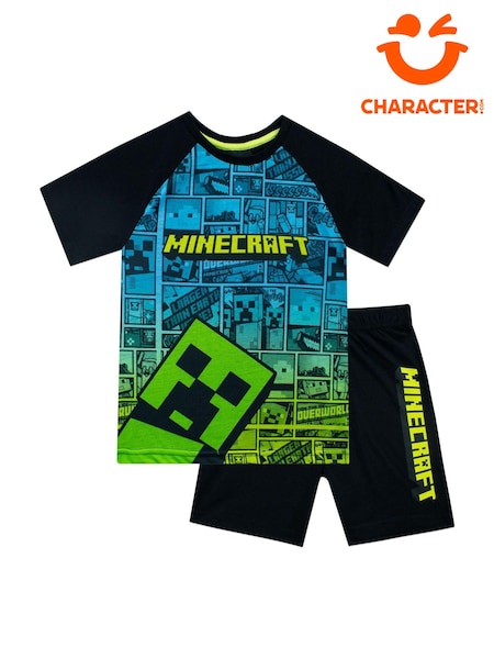 Character Green Minecraft Playstation Short 100% Cotton Pyjamas (941504) | 89 QAR