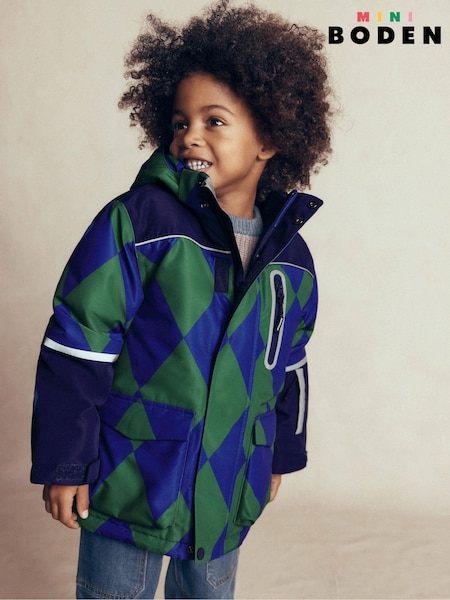 Blue - Boden All-weather Waterproof Coat