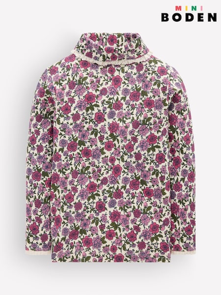 Rosa - Boden Lace Trim Roll Neck Top