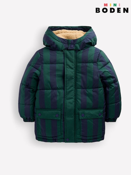 Grün - Boden Mid-length Baffled Coat