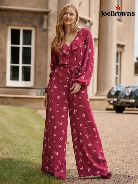 Червоний - Joe Browns Esme Frill Neck Jumpsuit