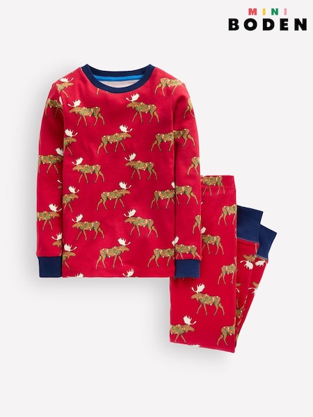 Red - Boden Snug Glow-in-the-dark Pyjamas