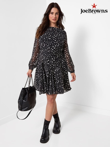 Black - Joe Browns Astrid Flippy Hem Mini Dress