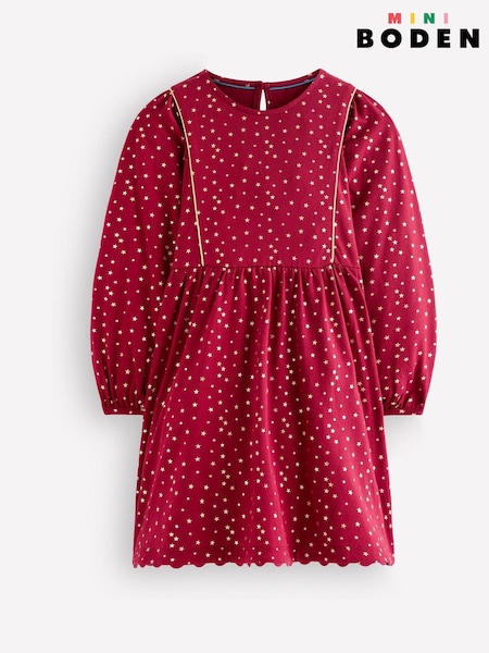 Qırmızı - Boden Mabel Twirly Sparkle Dress