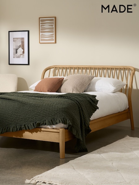 MADE.COM Oak Tacoma Bed (942401) | €1,260 - €1,512