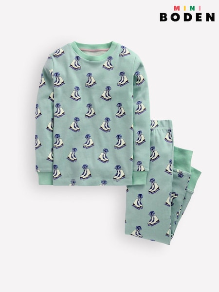 Green - Boden Snug Glow-in-the-dark Pyjamas