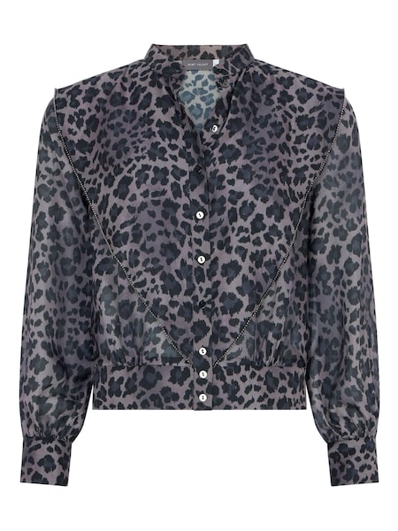 Mint Velvet Grey Animal Print Blouse (942814) | €50