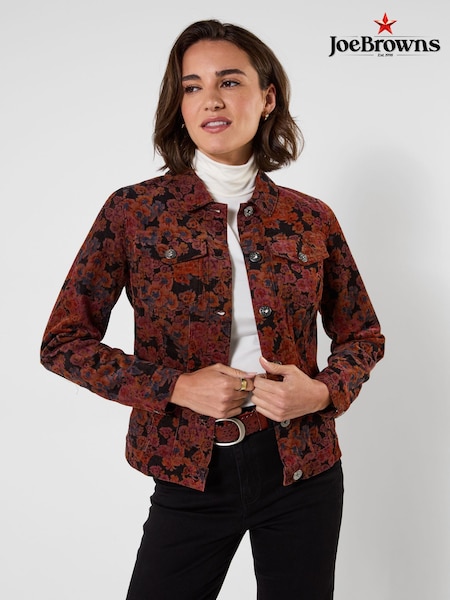 Brown - Joe Browns Autumn Days Floral Cord Jacket