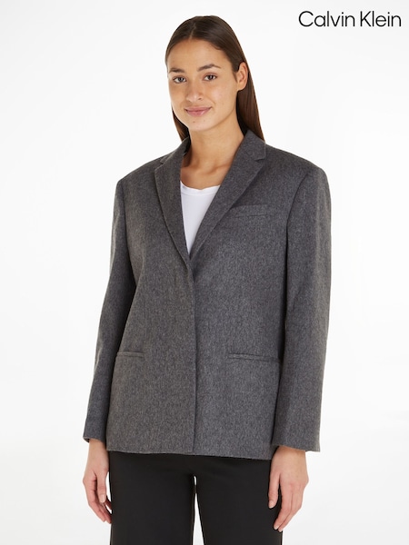 Calvin Klein Grey Wool Tailored Blazer (943010) | €165