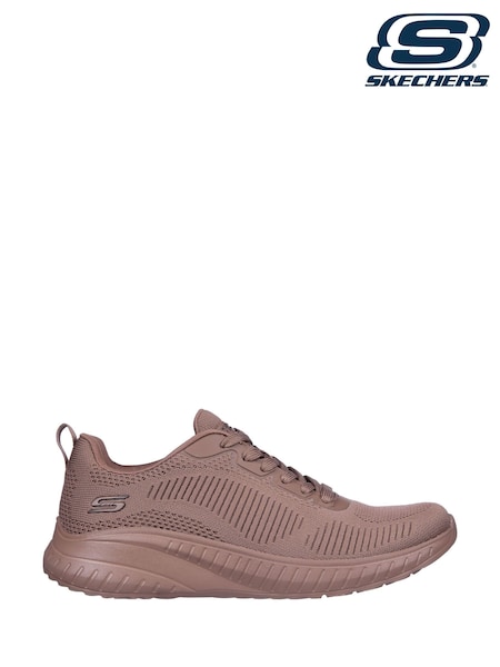 Marrón - Skechers Womens Bobs Squad Chaos Face Off Trainers (943368) | 83 €