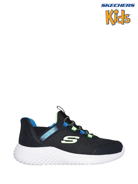 Skechers Black Bounder Brisk-Burst Slip In Trainers (943385) | €55