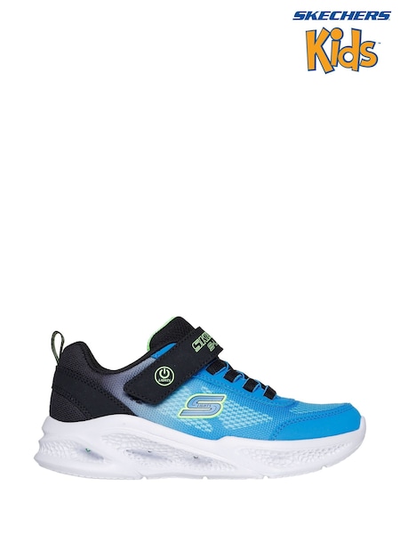 Skechers Blue Black Meteor-Light Up Krendox Trainers (943400) | AED113