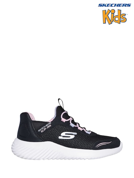 Skechers Black Bounder Simple Cute Slip In Trainers (943434) | €56