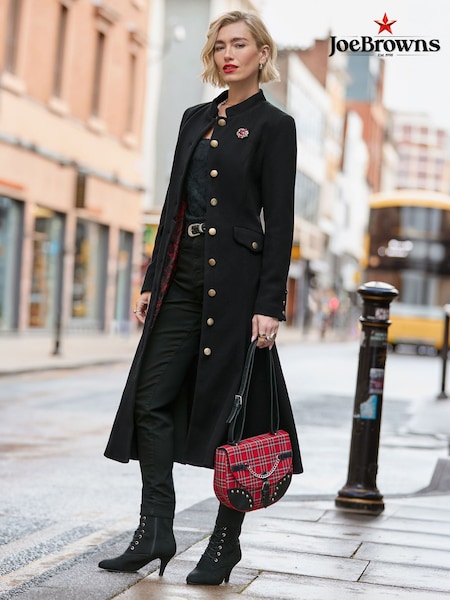 أسود - Joe Browns Ayda Long Coat