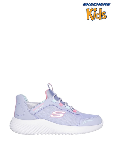 Skechers Purple Bounder Simple Cute Slip In Trainers (943743) | AED113