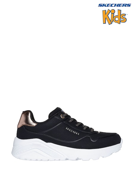 Skechers Black Girls Uno Lite Trainers (943760) | €63
