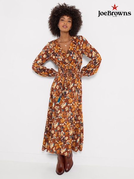 Brūna krāsa - Joe Brown -s Sienna Floral Lace Insert Maxi Dress