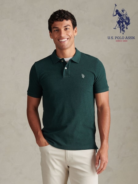 أخضر - Regular U.s. Polo Assn Double Horsemen Polo Shirt