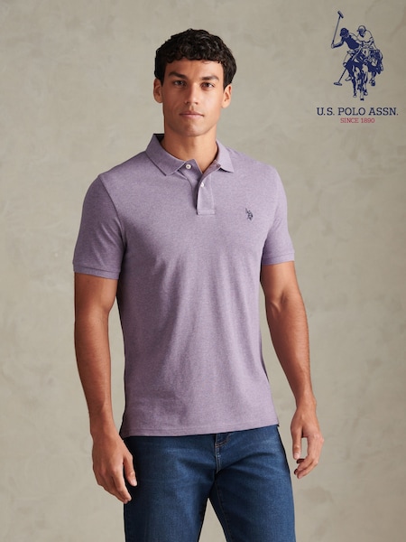 Purple - Regular U.s. Polo Assn Double Horsemen Polo Shirt