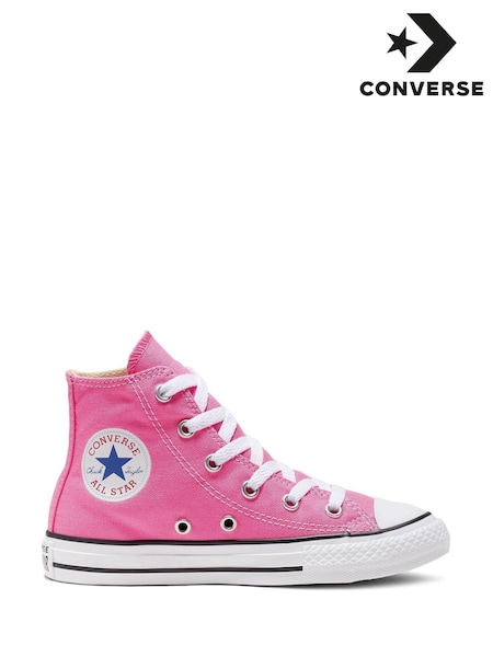 وردي - Converse Chuck Taylor High Top Junior Trainers (944415) | ‏233 د.إ.‏