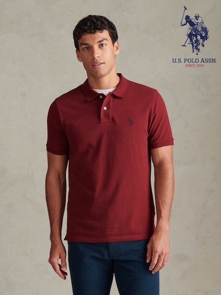 Beerenrot - Regular U.s. Polo Assn Double Horsemen Polo Shirt