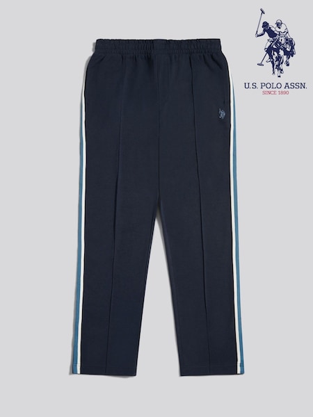 Blå - Regular U.s. Polo Assn Taped Pleated Tracksuit Joggers