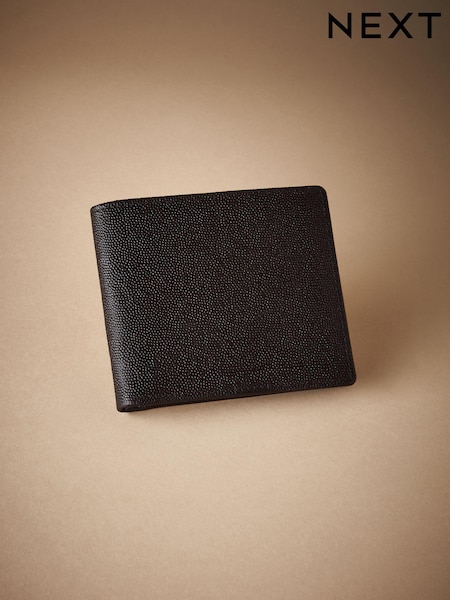 Signature Textured Leather Wallet (944824) | 126 zł