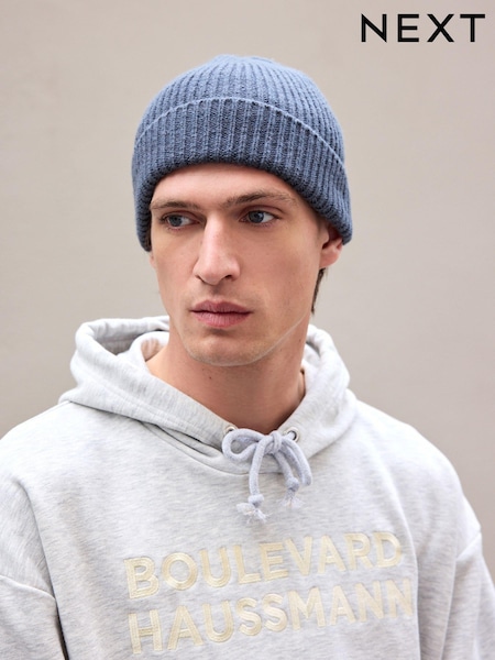Airforce Blue Knitted Beanie Hat (944935) | $15