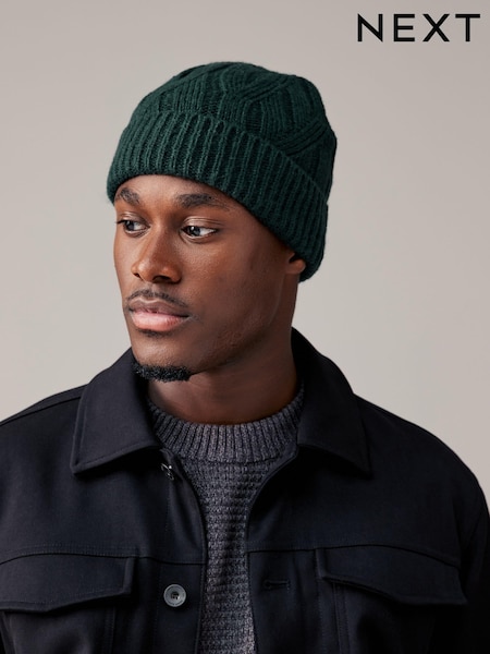 zelena - Soft Cable Knitted Beanie Hat (945074) | € 6