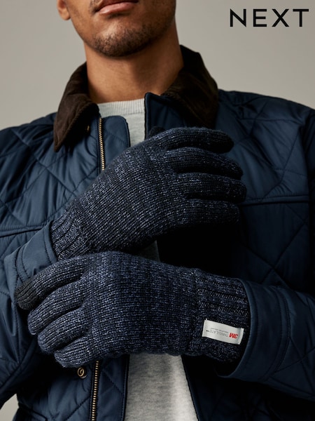 Темно-синий - Thinsulate Knitted Gloves (945141) | €9