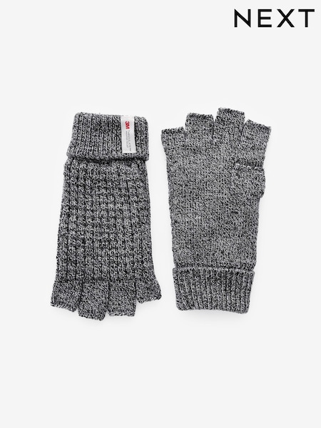 Grey Thinsulate Fingerless Knitted Gloves (945197) | €7