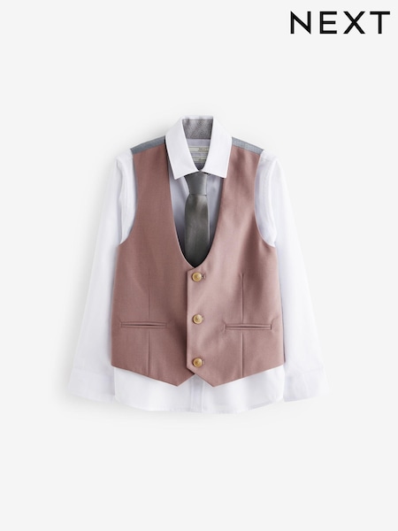 Pink Waistcoat Set (12mths-16yrs) (945936) | 74 QAR - 96 QAR