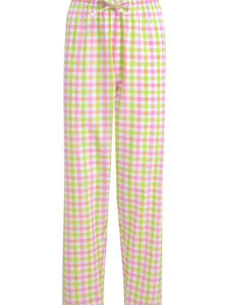 Pour Moi Pink Woven Gingham Paperbag 100% Cotton Trousers (946139) | R$ 245
