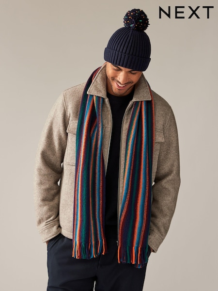 Мульти - Hat And Knitted Scarf Set (946256) | €11