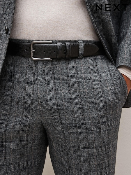 Black Grained Leather Belt (946481) | €8.50