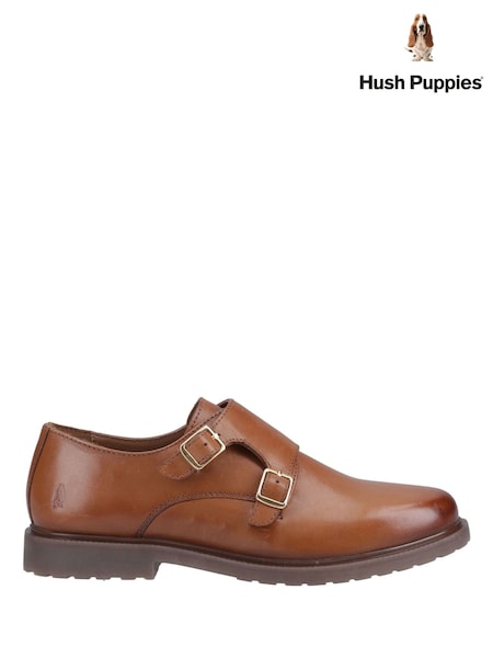 Brown - Hush Puppies Verity Monk Shoes