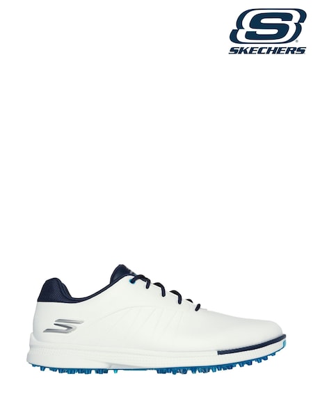 Skechers White Mens Go Golf Tempo Grip Flex Shoes (947069) | €66