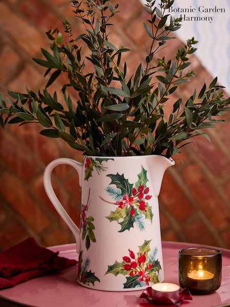 Portmeirion Botanic Garden Christmas Holly Bella Jug