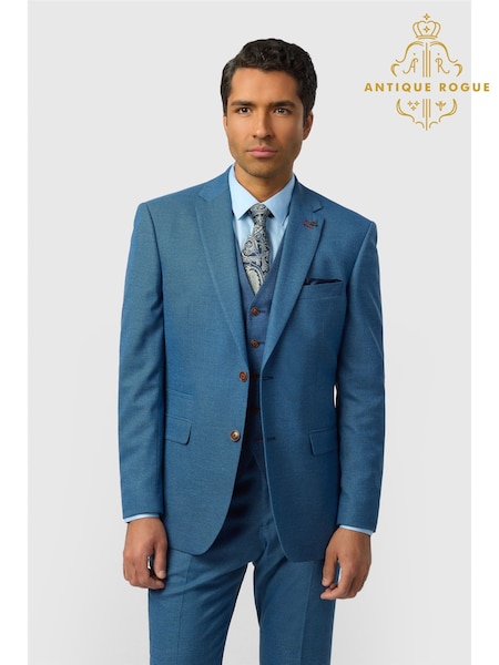 Zils - Regular Antique Rogue Regular Fit Blake Blue Texture Jacket