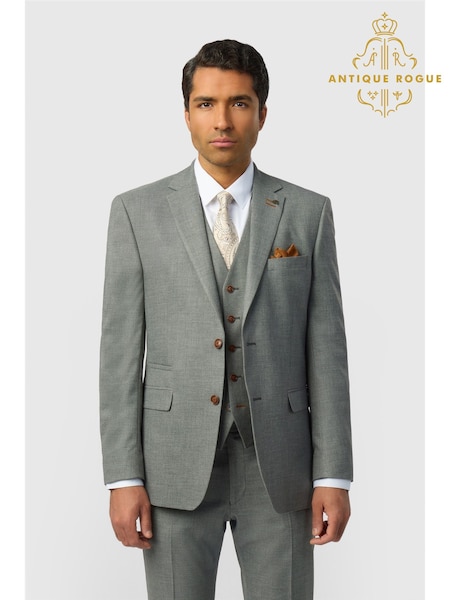 Ljus Grå - Regular Antique Rogue Regular Fit Blake Texture Jacket