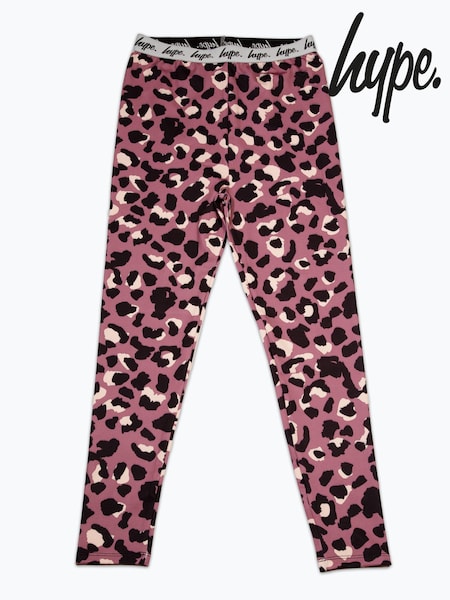 Hype. Kids Purple Mini Leopard Leggings (947614) | €13