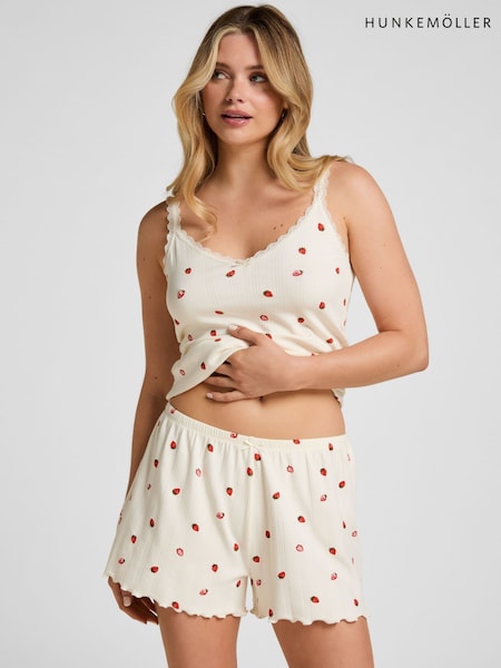 Vit - Hunkemoller Pointelle Shorts