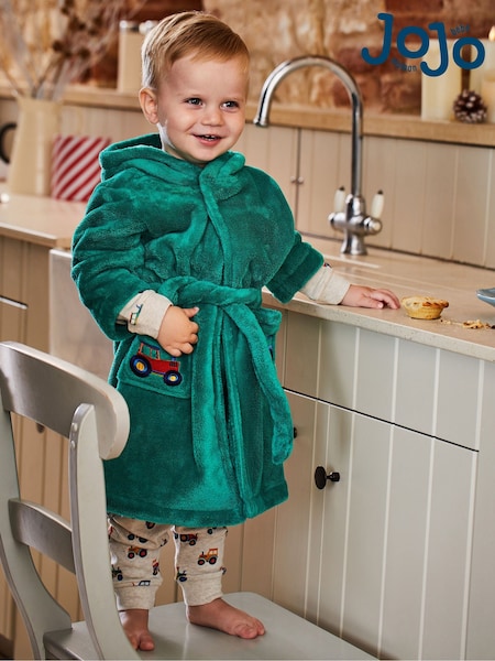 ירוק טרקטורים - Jojo Maman Bébé Digger Dressing Gown (947950) | ‏121‏₪