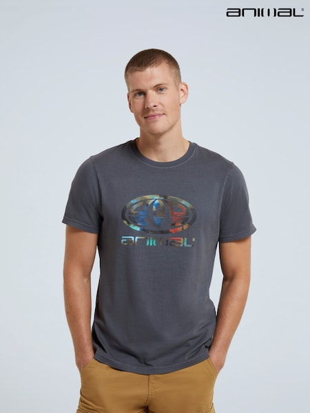 Animal Dark Grey Mens Jacob T-Shirt (948017) | €36
